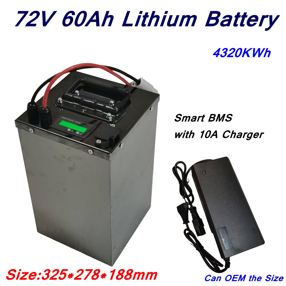 20S 72V 60Ah Li-Ionen-Lithium- – 72V 60Ah Lifepo4 Battery Pack Bewertung und Preis