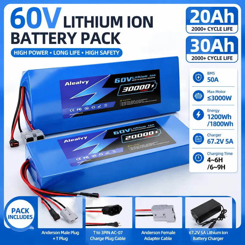 60V 20AH 30AH 21700 Lithium-Ak – 60V 30Ah Electric Scooter Battery Bewertung und Preis